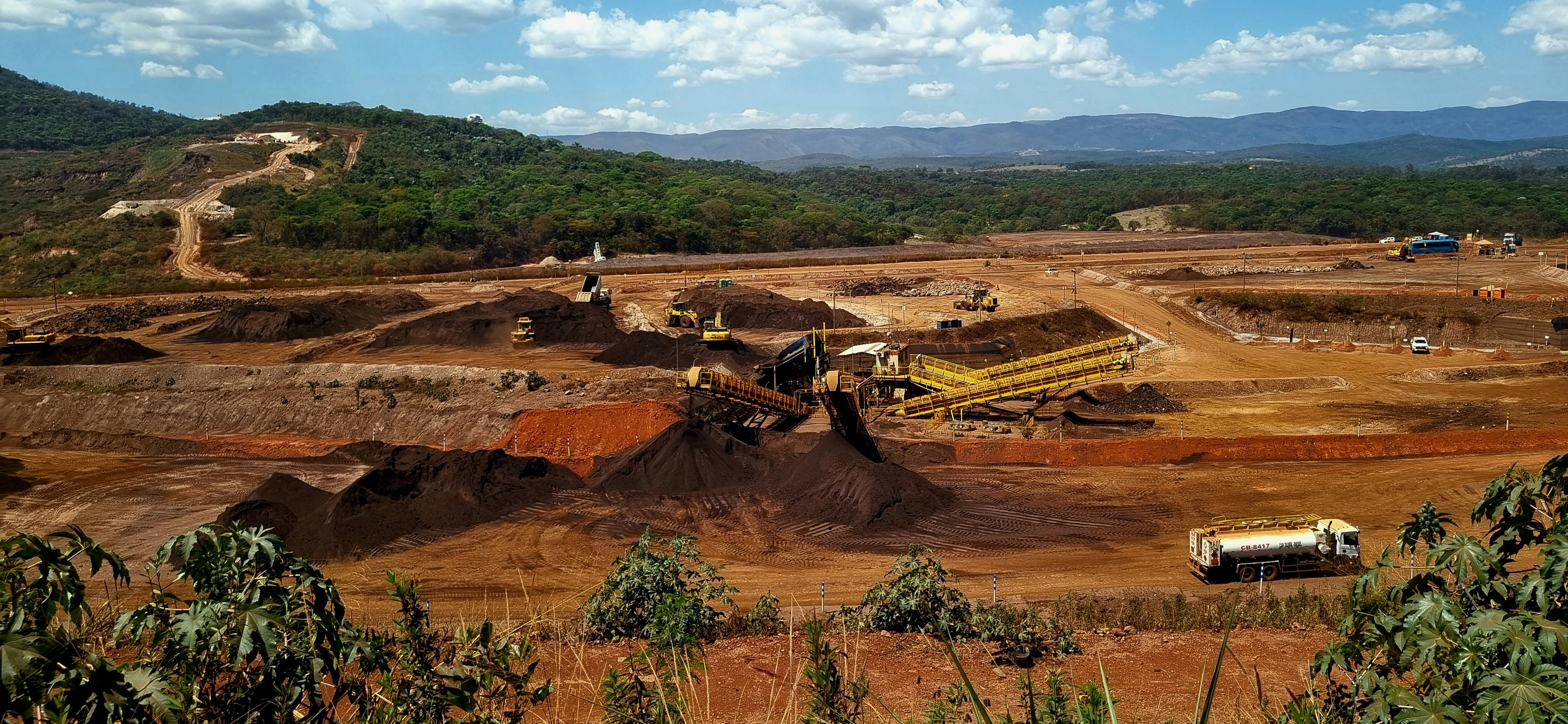Industrial mining site